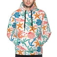 thumbnail image 4 of Hoodies for Men - Sea Creatures Long Sleeve Comfrt Men'S Fashion Hoodies & Sweatshirts, Sweatshirts for Men Hoodies Pullover Clothing Clothes with Pouch, 4 of 7