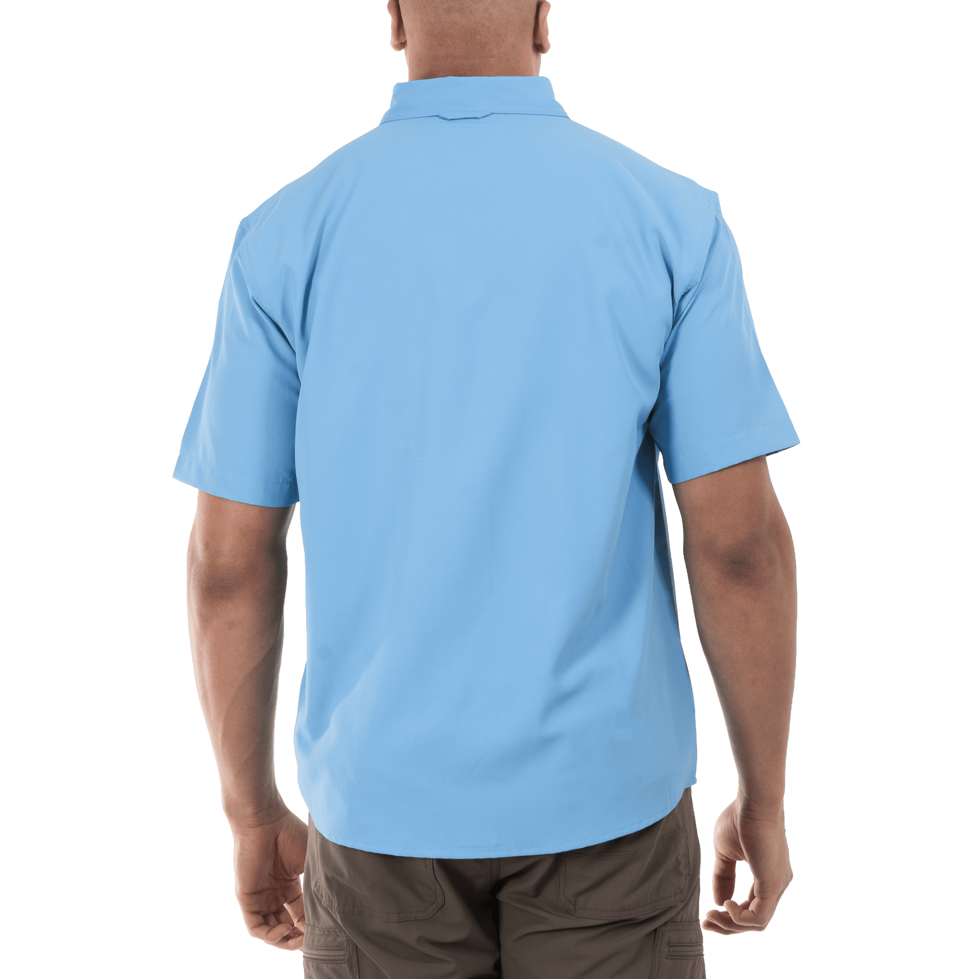 Realtree Men's Vapor Blue Medium Short Sleeve Guide Shirt