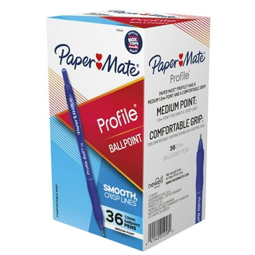 Profile Ballpoint Pen, Retractable, Bold 1 Mm, Blue Ink, Translucent Blue Barrel, 36/Pack