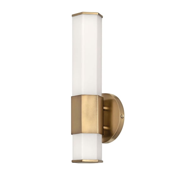 51150HB Hinkley Lighting Facet - 14 Inch 16W LED Small Wall Sconce-Heritage Brass Finish