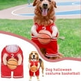 thumbnail image 2 of QHUDLV Dog Basketball Costume with Ball, Halloween Pet Outfit, 2 of 8