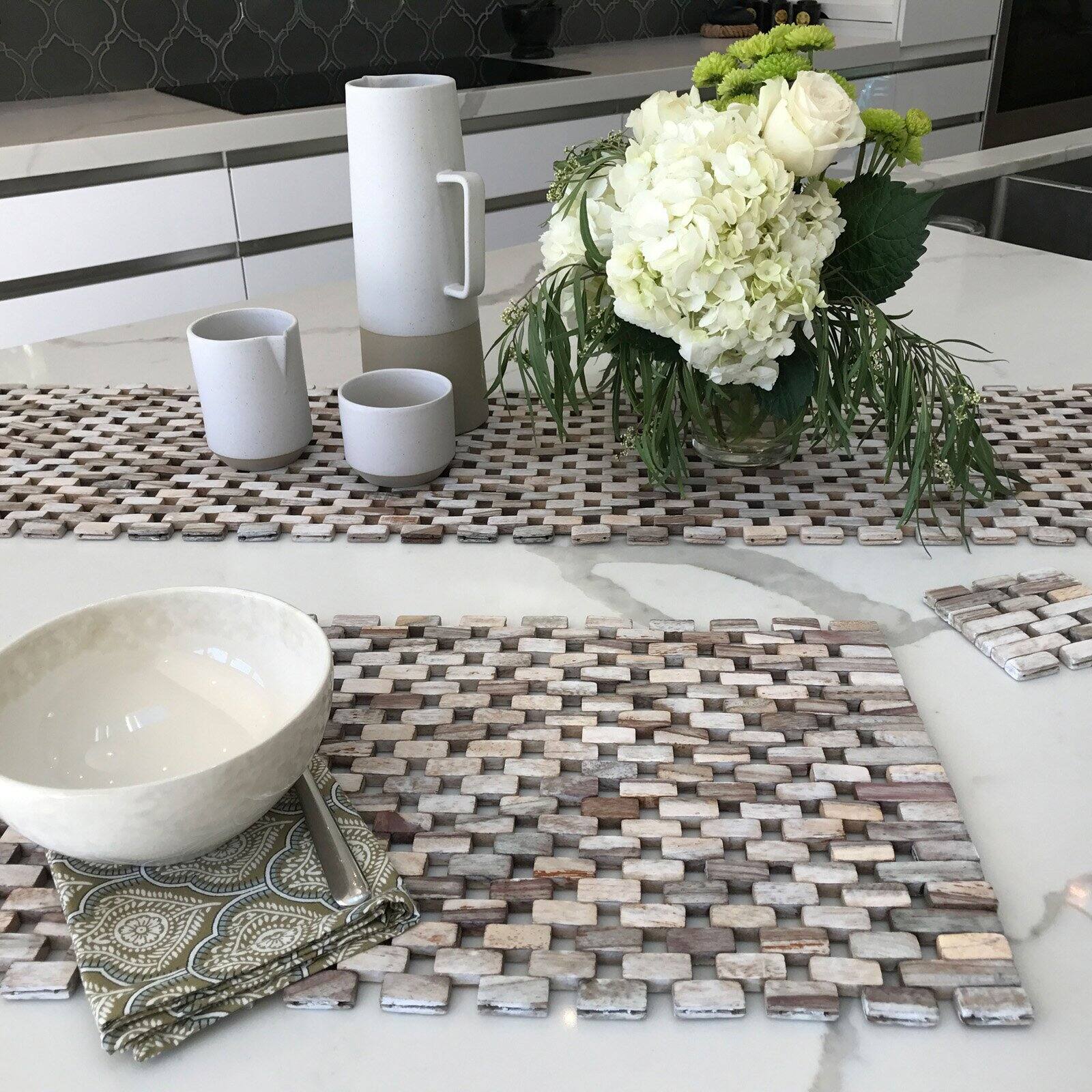 Hip-o Modern Living IPM001 Handmade Dining Placemat - Set of 2