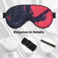 thumbnail image 4 of Cauagu Rock Skull Guitarist Print Sleep Eye Mask, Blindfold Eye Sleep Shade Cover with Elastic Strap/Headband Eye Cover Eyeshade for Night Sleeping/Travel Nap, 4 of 7