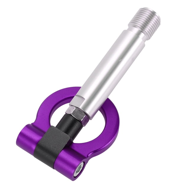 Gancho de remolque único / Gancho de remolque delantero universal para automóvil / Anillo de gancho de remolque rotativo de metal duradero para Toyota Yaris EP 23.0cm 1 pieza púrpura