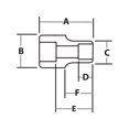 thumbnail image 4 of Broca Fastener Drive Williams TurboSocket de 18 mm, negra, 4 of 5