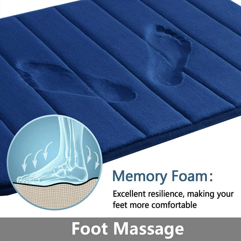 Memory Foam Soft Bath Mats - Non Slip Absorbent Bathroom Rugs Rubber Back  Runner Mat, Extra Large Size Runner Long Mat for Kitchen Bathroom Floors,  62x20 / 23.6x70.9 