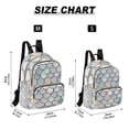 thumbnail image 2 of FORMRS Mini Backpack Purse for Women Quilted Travel Daypack Casual Shoulder Bag, Light Blue Shimmering Pattern, 2 of 7