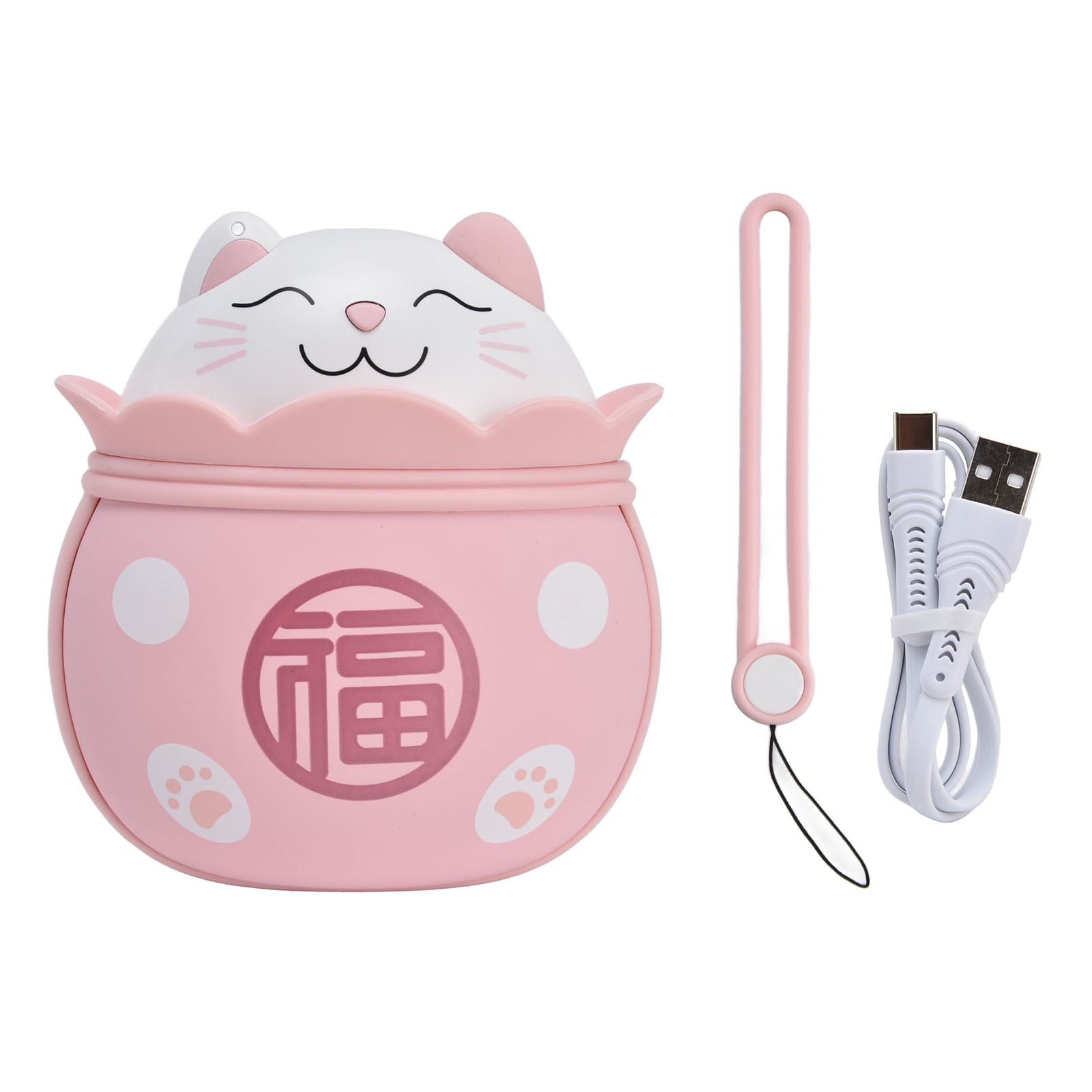 Rechargeable Hand Warmers, Cute Lucky Cat Electric Hand