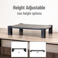 thumbnail image 5 of Mind Reader Adjustable Plastic Monitor Stand with Storage, Laptop Riser, Desktop Organizer for Office or Home, Holds 22 lbs, 5 of 8