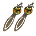 thumbnail image 2 of Oranges Vintage Copper Crown-Shaped Bookmarks: Stainless Steel Material, Ideal Gift for Readers and Book Lovers - Set of 2 Bookmarks, 2 of 5
