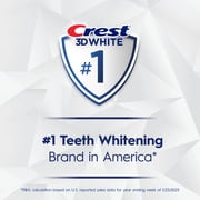 (2 pack) Crest Toothpaste, 3D White Brilliance Vibrant Peppermint Teeth Whitening Toothpaste, 2.4 oz