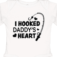 thumbnail image 4 of Inktastic I Hooked Daddy's Heart with Fishing Rod Boys or Girls Long Sleeve Baby Bodysuit, 4 of 5