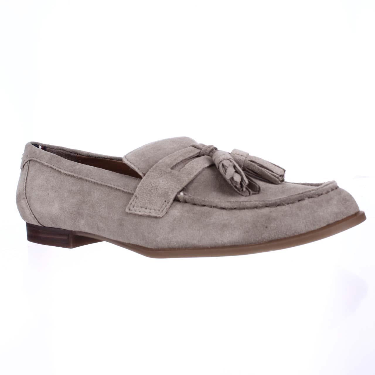 Womens Tommy Hilfiger Sonya Tassel Penny Loafers Taupe