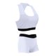 thumbnail image 5 of Moda mujer gimnasio deportes fitness yoga entrenamiento sujetador pantalones cortos traje conjunto blanco XL, 5 of 8
