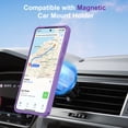 thumbnail image 3 of Decase for Samsung Galaxy S26+ Magnetic Kickstand Phone Case,Slim Rugged PC Back+TPU Bumper Shockproof Cover,Compatible with Mag Safe Car Mount Holder,Purple, 3 of 4