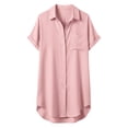 thumbnail image 5 of Women Cotton Swimsuit Coverup Shirt Dress Button Down Bathing Suit Cover Up Beach Vacation Outfits, 5 of 5