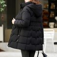 thumbnail image 6 of Womens Winter Long Coat Thickened Parka Down Quilted Puffer Windproof Mid Length Jacket Outwear with Pockets, 6 of 7