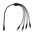 thumbnail image 1 of 1 a 4 DC Divisor de puertos alimentacion Adaptador Camara CCTV Cable, 1 of 9