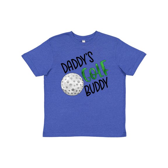 Inktastic Daddy's Golf Buddy with Golf Ball Youth T-Shirt