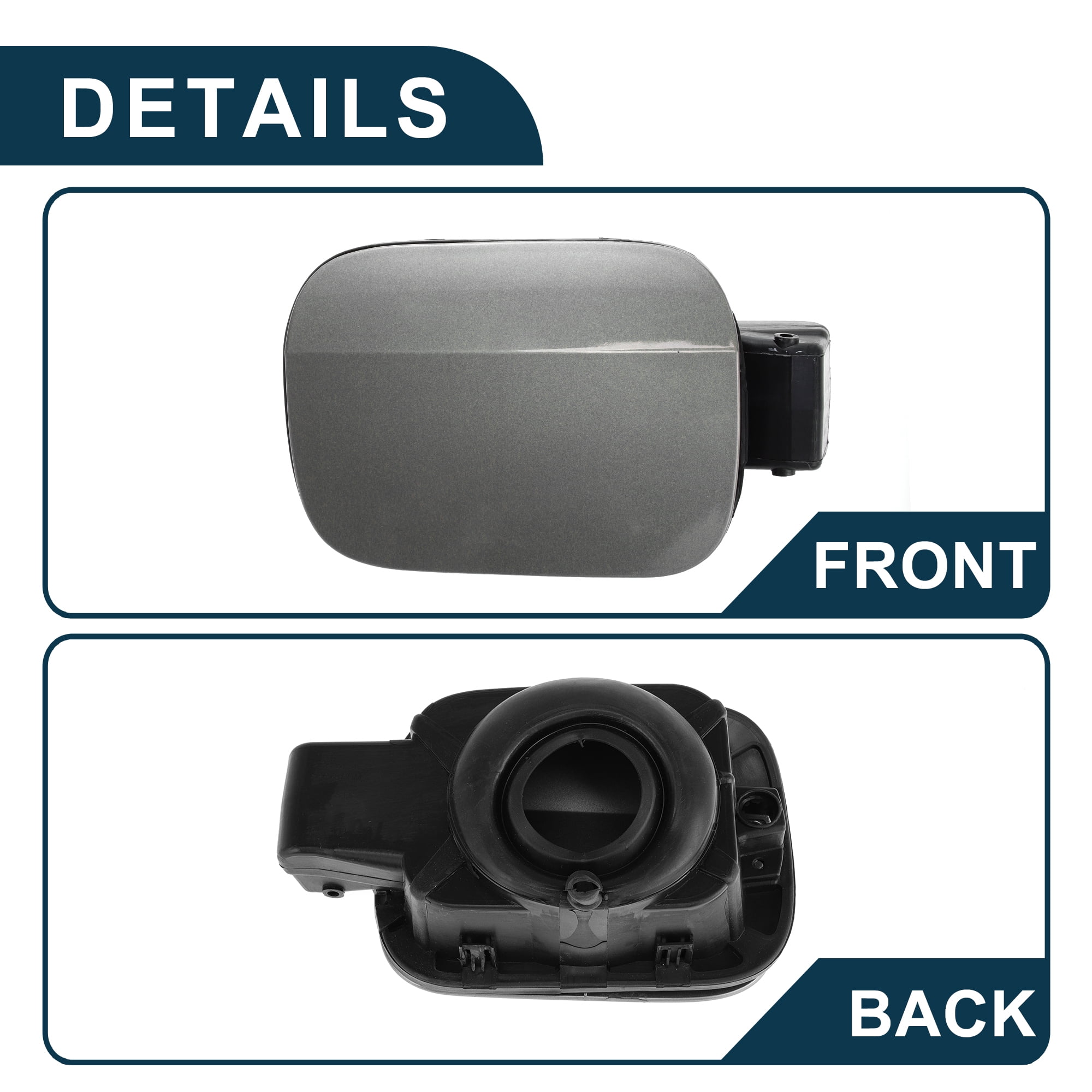 Unique Bargains Fuel Tank Door Cap for Volkswagen Jetta 2012-2018 Filler Flap Cover Gray