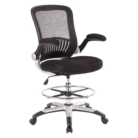 UPC: 0090234368038 | Work Smart Mesh Back Fabric Drafting Chair