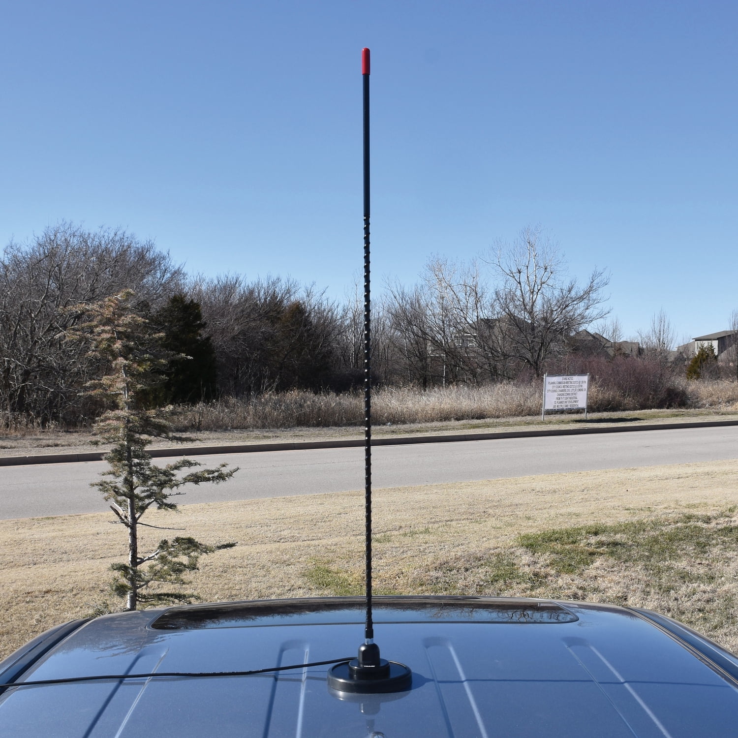Tram 3-M-B-HC 1,500-Watt 26-MHz to 29-MHz 3-Ft. Black Fiberglass Whip CB AM/FM/SSB Magnet-Mount Antenna Kit