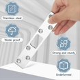 thumbnail image 4 of 4 Pcs 6 Inch Door Strike Plate Security Latch Strike Stainless Steel Door Reinforcement Plate with Screws for Deadbolt, 4 of 7