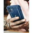 thumbnail image 6 of SUPCASE Unicorn Beetle EXO Pro Series iPhone 12 Mini Case 5.4" (2020 Release) Case, Premium Hybrid Protective Clear Bumper Case for Apple iPhone 12 Mini With Built-in Screen Protector (Blue), 6 of 8