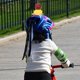 thumbnail image 5 of Motocicleta lindo patito amarillo con casco bicicleta de montaña decoración de bicicleta B, 5 of 10
