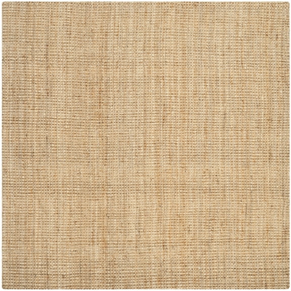 SAFAVIEH Natural Fiber Delmar Braided Jute Area Rug, Natural, 5' x 5' Square