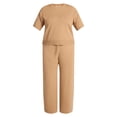 thumbnail image 4 of Terra & Sky Women’s Plus Short Sleeve Sweater and Pants, 2-Piece Matching Set, Sizes 0X-4X, 4 of 4