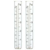 Minkissy 2-Pack Rain Gauge Replacement Glass Tubes for Garden Patio Weather Monitoring and Accurate Rainfall Measurement