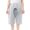 Grey, variant on Mens Pajama Pants With Pockets Unisex Easy Care Capri Pajama Pants For Bedridden Seniors, Soft Lounge Pants, Convenient Medical Sleepwear PJs Nursing Home Bottoms