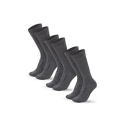 Merino.tech Merino Wool Hiking Socks for Men and Women 𝗖𝗿𝗲𝘄 Socks (Dark Grey Pack of 3, 9-12)