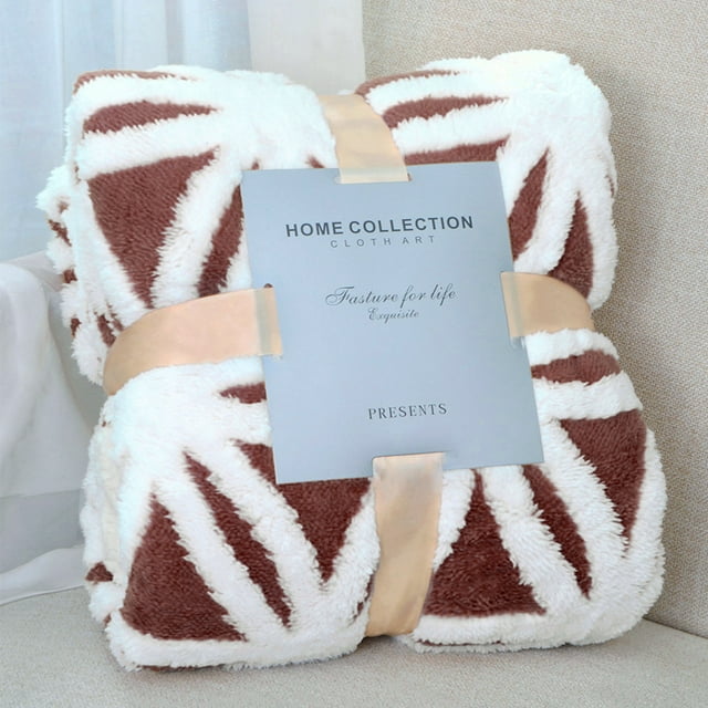 "LOMAO Sherpa Fleece Blanket Thick Plush Ultra Warm Cozy for Couch Sofa