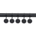 thumbnail image 6 of Utopia Alley HK27BK Rust Proof Zinc Shower Curtain Hooks Rings, Matte Black - Set of 12, 6 of 10