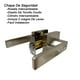 thumbnail image 3 of Chapa De Seguridad Cerradura Alfaloc  Manija Entrada/recamara Satinado De Lujo, 3 of 6