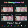 thumbnail image 5 of Nice Pink Building Wireless Charging RGB Gaming Mouse Pad Large Keyboard Mat Rubber Base 13 Light Modes, 5 of 6