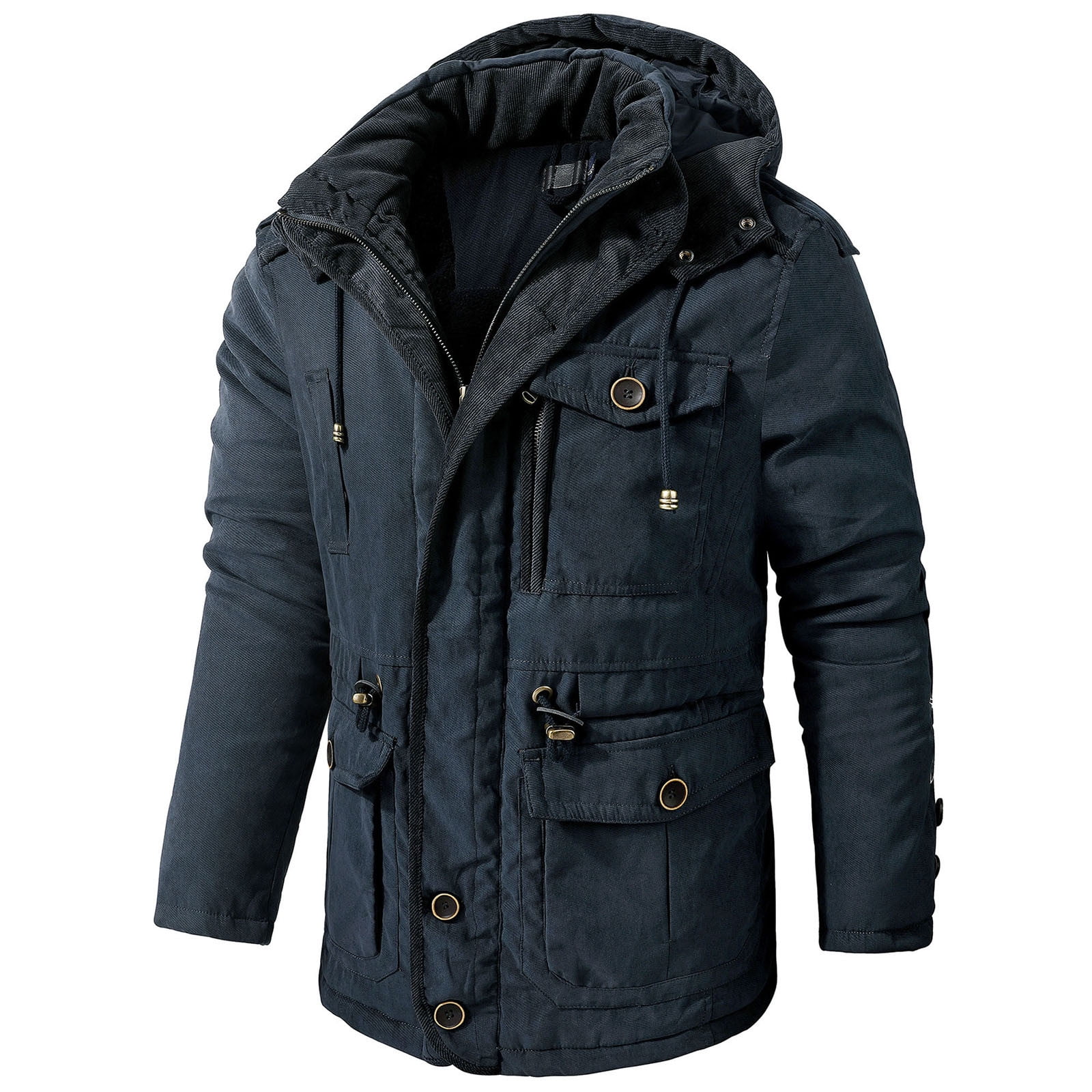 Lilgiuy Lamb Velvet Hooded Cotton Jacket Thickened Multi Lilgiuy Lamb Velvet Hooded Cotton Jacket Thickened Multi