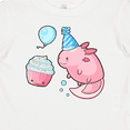 thumbnail image 4 of Inktastic Cute Axolotl Birthday with Cupcake Boys or Girls Baby T-Shirt, 4 of 5