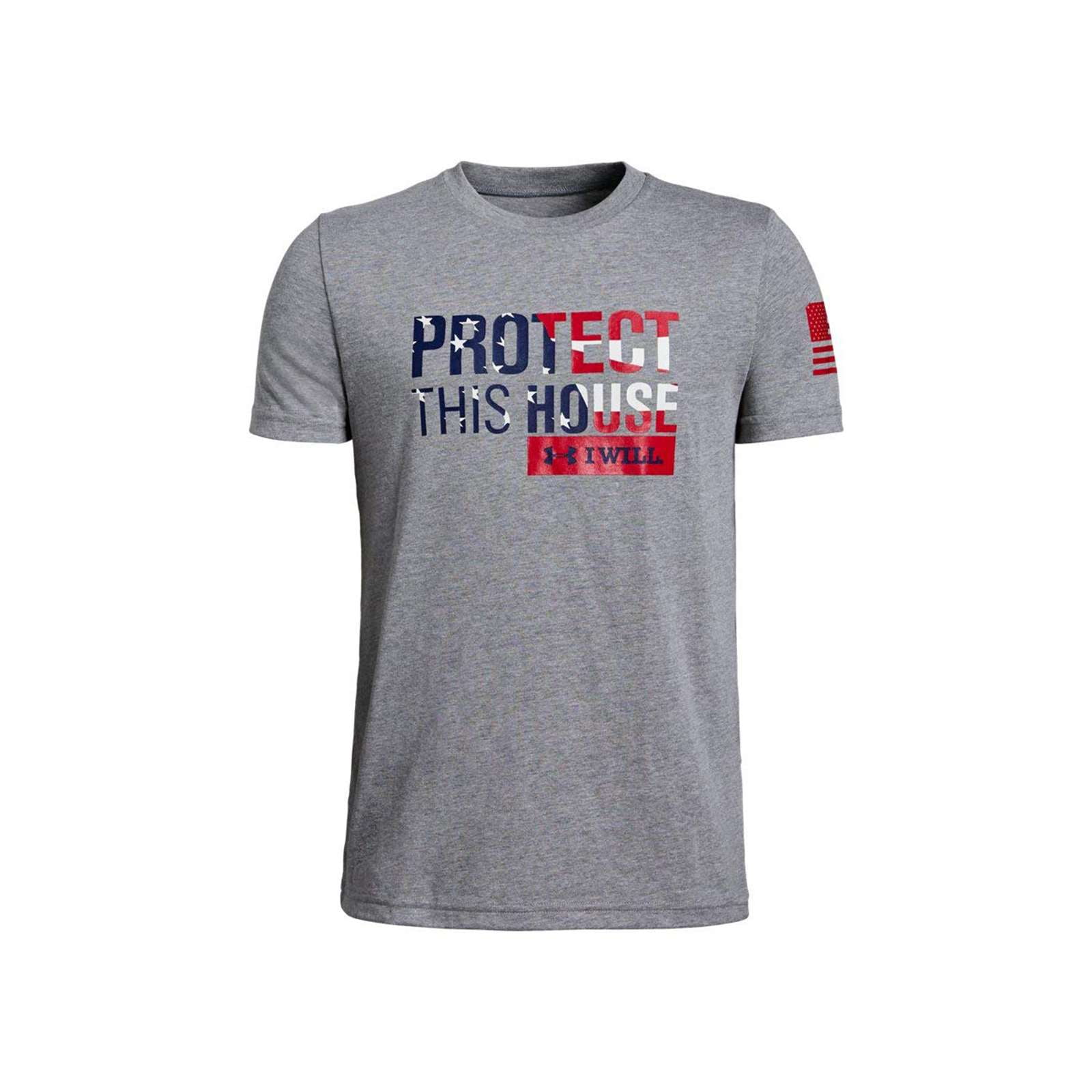 Under Armour Boys Freedom "Protect This House" Short Sleeve Crew Neck T-Shirt