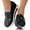 Black, variant on Platform Walking Shoes for Women Ripped Canvas Mesh Slip on Loafers with Hidden High Heels