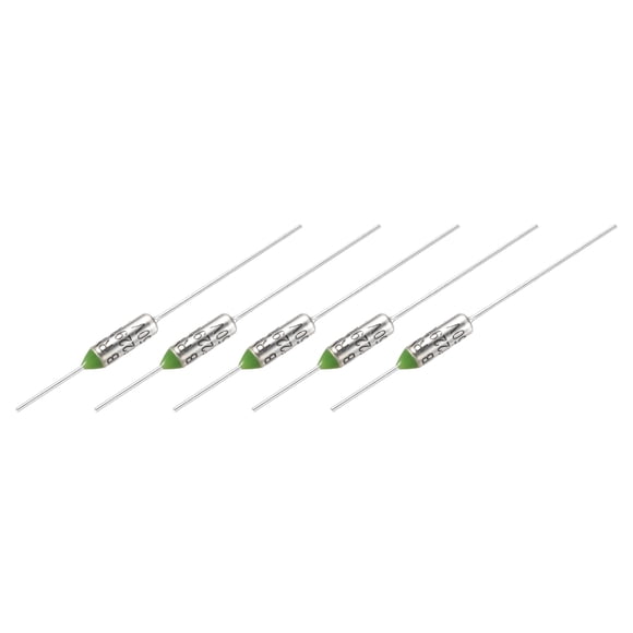 Uxcell 5Pcs Metal Temperature Thermal Fuse RY229 229 °C 444.2 °F 10A 250V Cutoff Thermal Fuse for Motor Transformer Electric Industrial Home Appliance