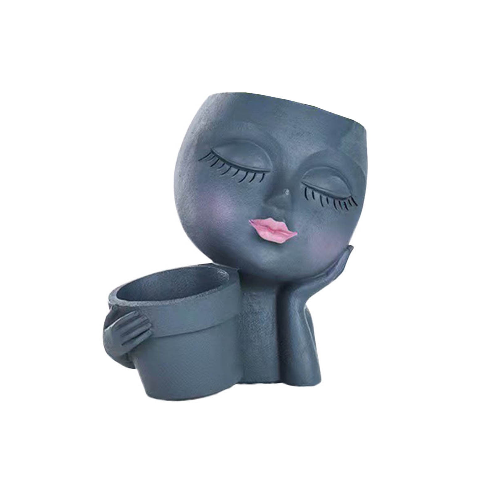 Face Planter Pot Double Flower Pots In One For Indoor Outdoor Plants