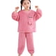 thumbnail image 1 of Gibobby Conjunto para bebé Niñas Pijamas de pana gruesa para niños, ropa de casa, conjunto cálido y para Niñass, otoño e invierno, además de pana para bebé, inv(Rosa, 0-3 Años ), 1 of 4