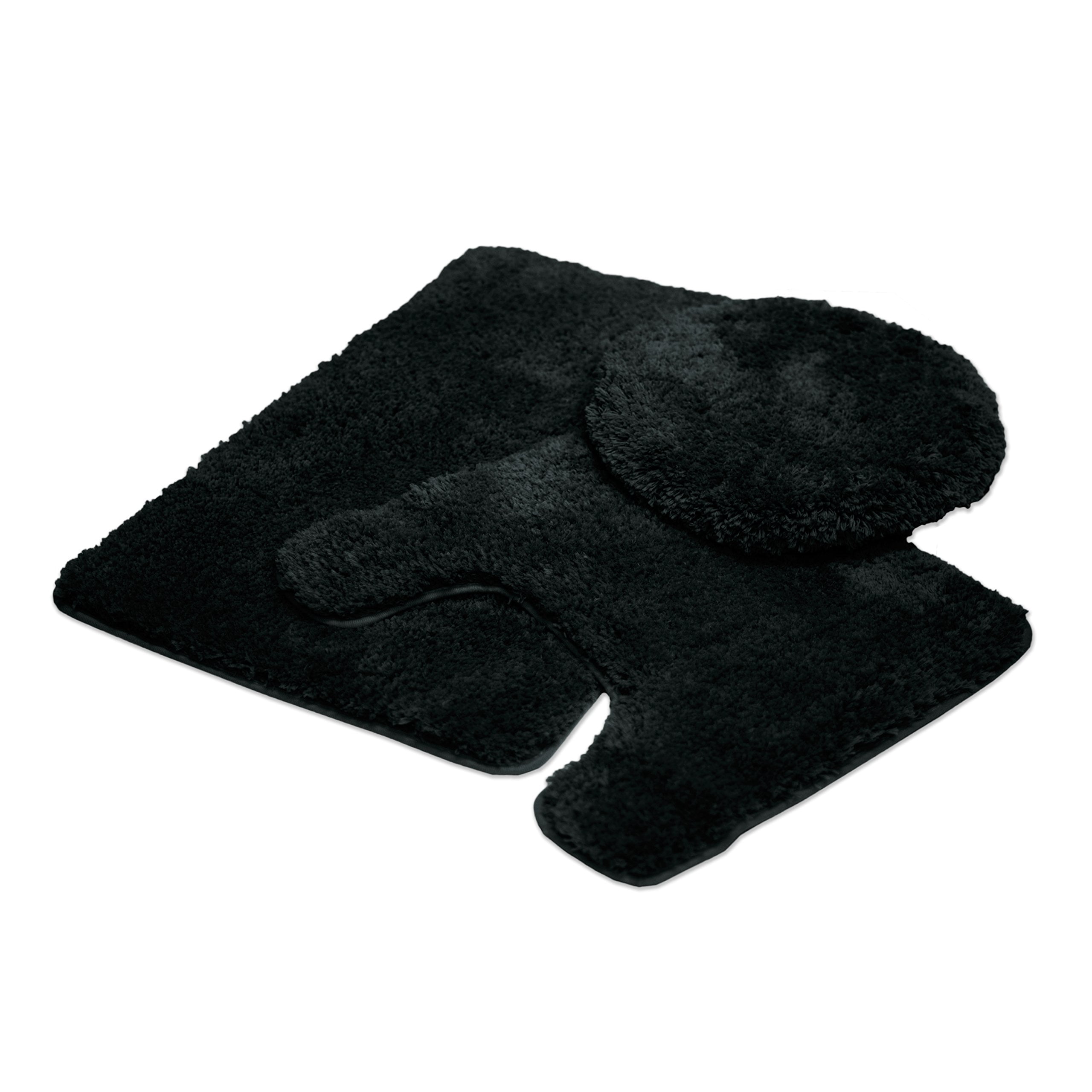 3 PC Bathroom Rug Set Contour Mat Toilet Lid Cover Ultra Soft Fluffy Queen Mary - Picture 8 of 42