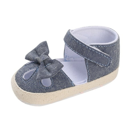 

MPWEGNP Spring And Summer Children Baby Toddler Shoes Boys And Girls Sandals Solid Leopard Pattern Bow Knot Light Breathable And Comfortable Knit Baby Shoes Toddler Flip Flops Size 7