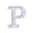 P, variant on Tahtuvzn School Home Decor Alphabet LED Letter Lights Light up White Plastic Letters Standing Hanging A-M &,8.7x7.1x1.8"