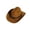 Coffee, variant on Dog Cowboy Hat with Star Decorated Band and Adjustable Chin Strap, 1 Piece, Coffee Brown, for Small to Medium Dogs and Cats, Pet Accessory