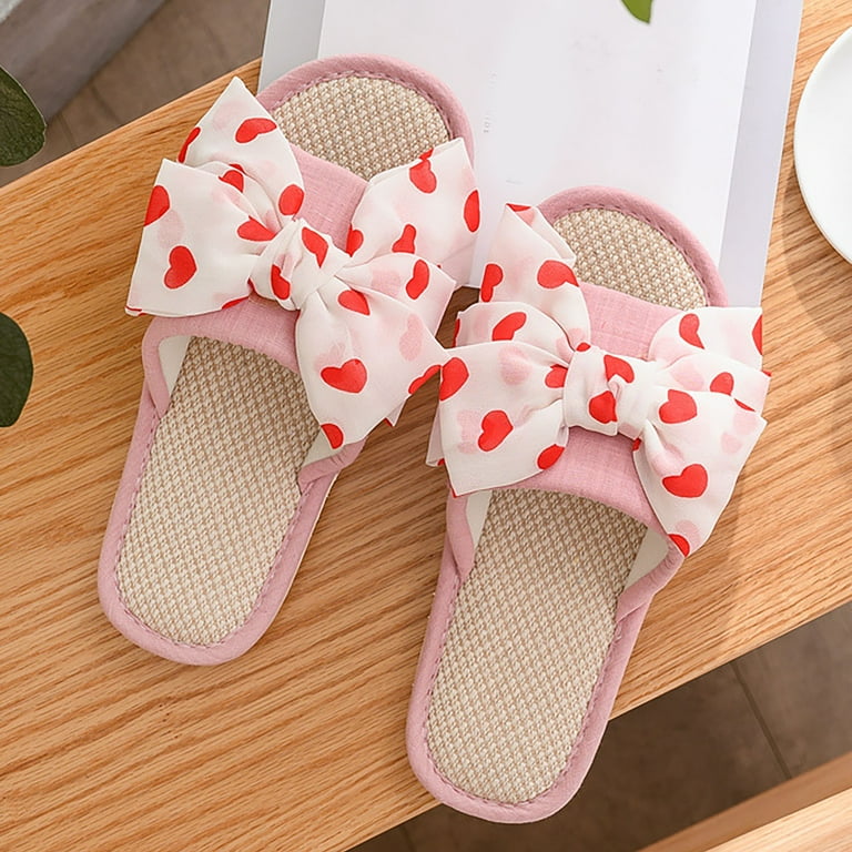 Blphud House Shoes for Women Slippers for Women Four Seasons Cute Slippers  Home Non Slip Slippers Cloth Cotton Colorful Slippers Slipper Sandals for  Women Pink 37 - Walmart.com